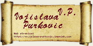 Vojislava Purković vizit kartica
